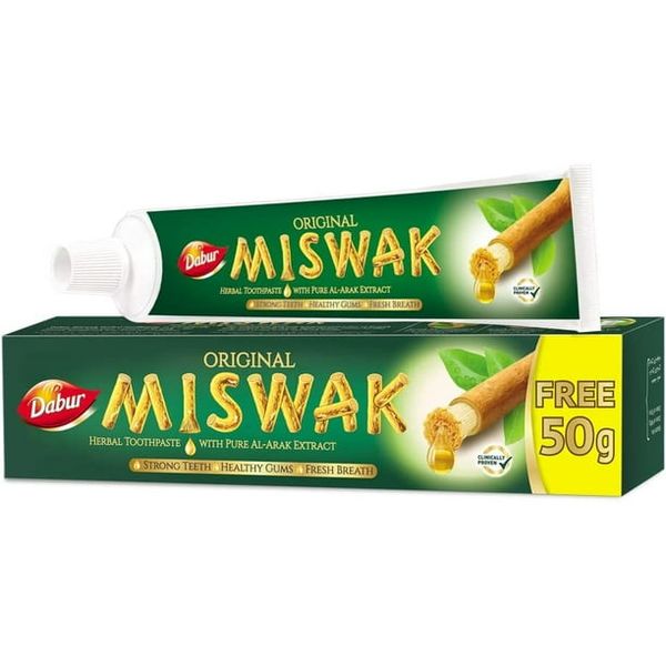Dabur Miswak Herbal Toothpaste 175g - Strong Teeth &amp; Healthy Gums