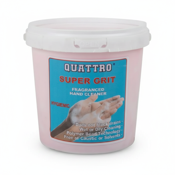 Quattro Industrial Hand Cleaner Super Grit 1kg - Heavy Duty Grease Remover