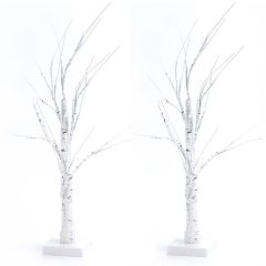 2 Pack Tree Lights LED Branch Lights Mini Warm White Birch Branch Lights