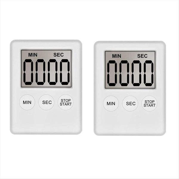 Digital Kitchen Timer Timer Egg Timer For Work 2 Pack White