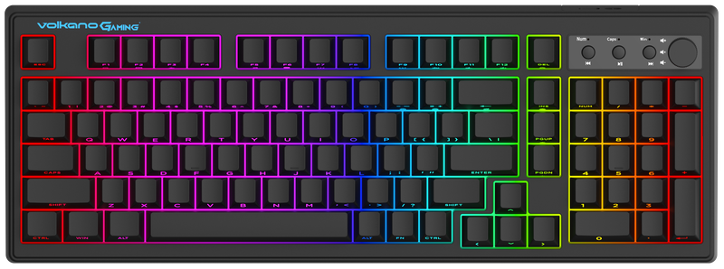 Volkano Gaming Shadow X1 Wired Gaming Keyboard with RGB Lighting