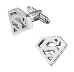 Dashing Dude - Silver Superman Cufflinks