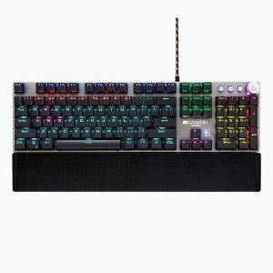 Canyon Mechanical Gaming Keyboard with LED Lighting and removable magnetic wrist rest