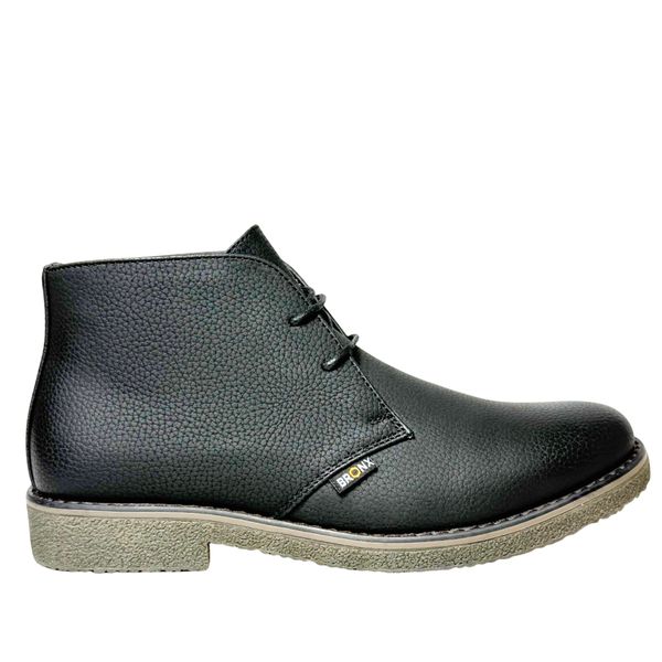 Bronx Kent Black Leather Boot - Classic Lace-Up Boot