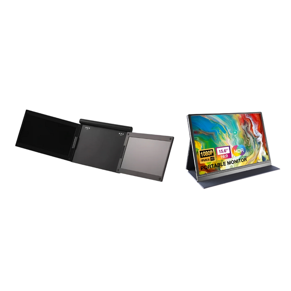 RoboGem 15.6 Inch Portable Monitor &amp; ScreenMate 13.3 Portable Monitor Combo