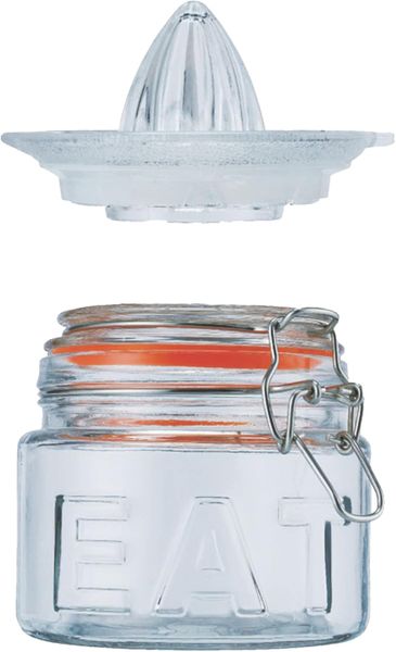 Glass Citrus Lemon Squeezer Juicer and Storage Jar, 500 ml Capacity