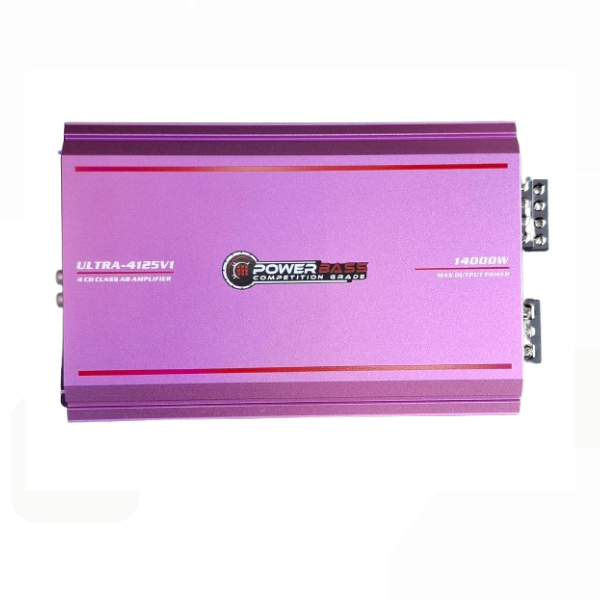 Powerbass ULTRA-4125V1 4 Channel 14000W AB Amplifier &amp; OMS 500W TWEETERS