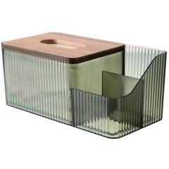 Acrylic Tissue Box with Storage Holder