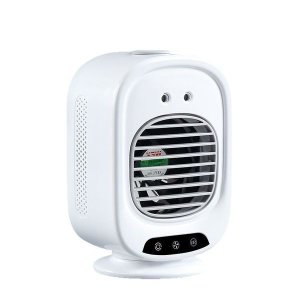 Mini USB Rechargeable Desktop Fan with Mist Spray and Adjustable Speeds
