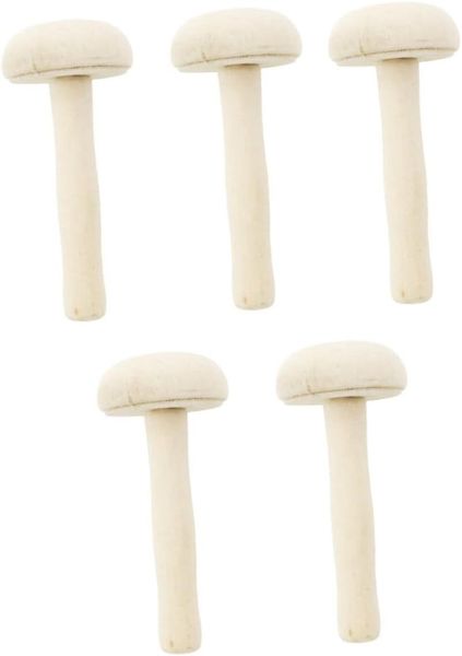 5pcs DIY Craft Printing Tools Wooden Mushroom Roller Ink Print Painting