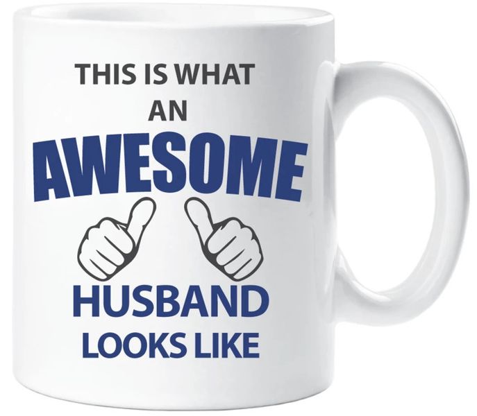 This What An Awesome Husband Looks Like Birthday Anniversary Gift Mug