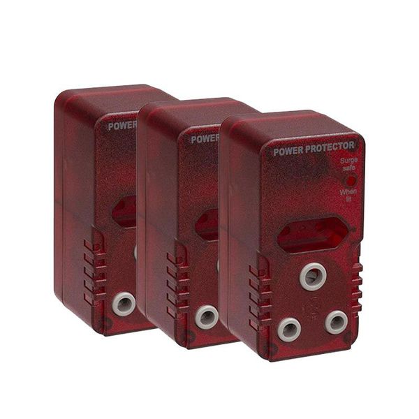 High Surge Safe Power Protector with Euro Socket - 3 Pack