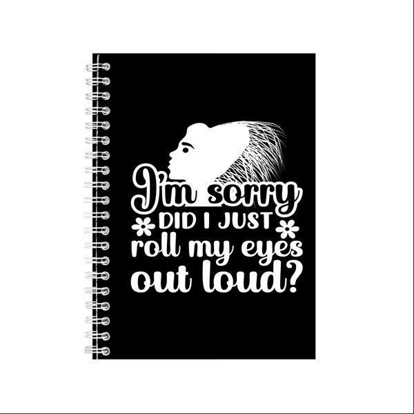 Out Loud A5 Notebook Pad for School Work Trendy Graphic Design Present 050