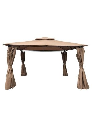 Seagull - 3 Metre Garden Pavilion With Side Wall - Beige