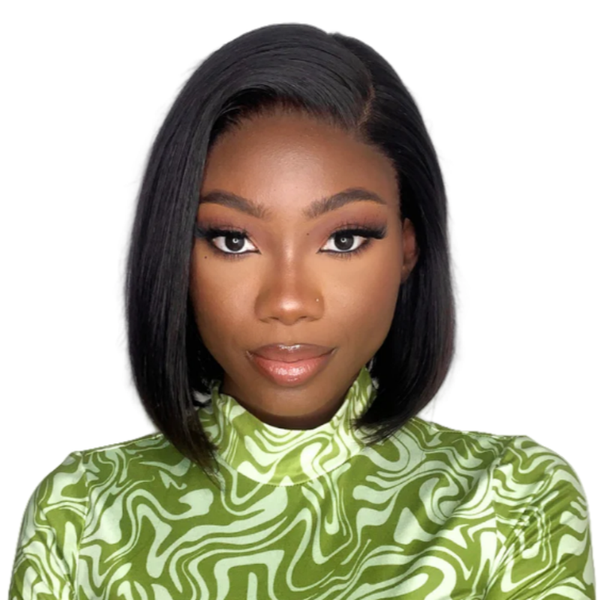 Brazilian/Peruvian Virgin Hair Straight Frontal Lace Wig 10inch Bob Blonde