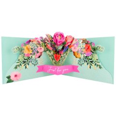 Paper Celebrations Pop-Out Birthday card - Just For You - Flowers