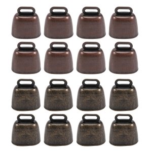 16PCS Cow Horse Sheep Grazing Copper Bells Small Brass Bells