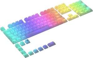 Glorious Polychroma Keycaps: Clear Translucent RGB for Mechanical Keyboards