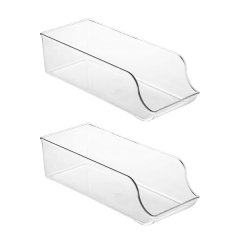 Plastic Fridge And Pantry Storage Trays for Cans- 2 Packs