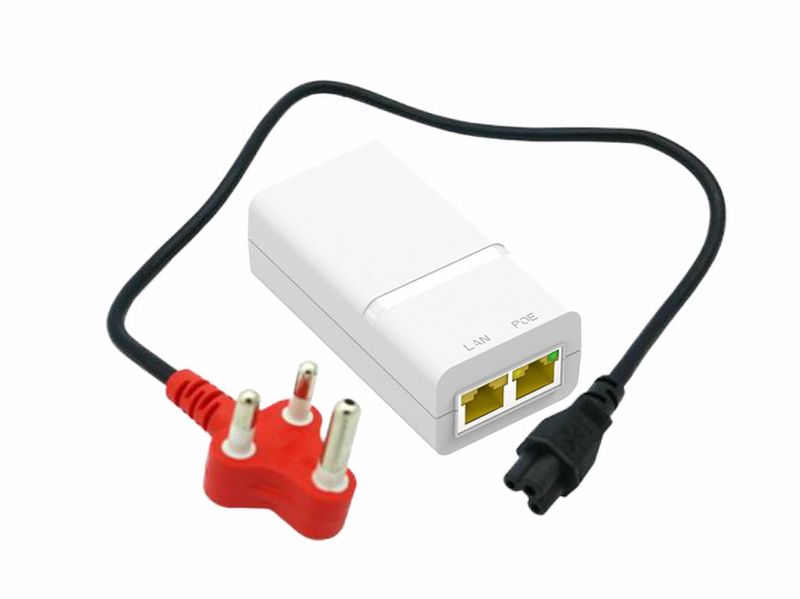 Gigabit 48V (15W) Auto-Sensing PoE Injector adaptor