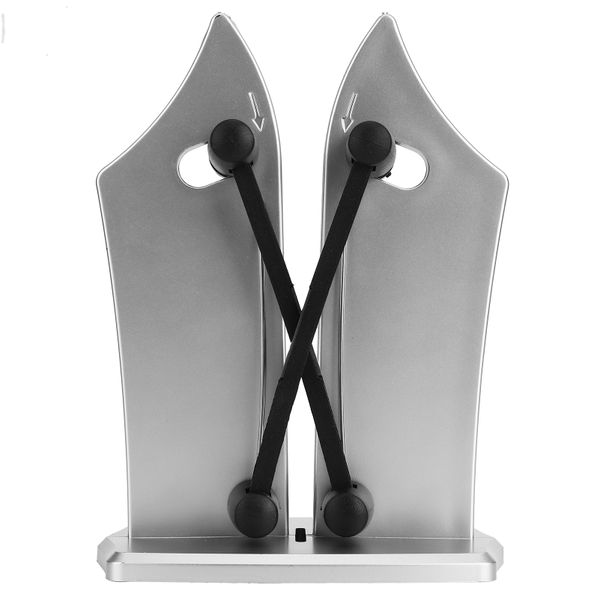 Knife Sharpener for Kitchen Knives and Scissors with Plastic and Iron Base