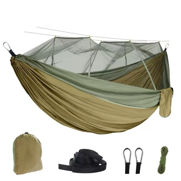 Outdoor Double Hammock with Mosquito Net