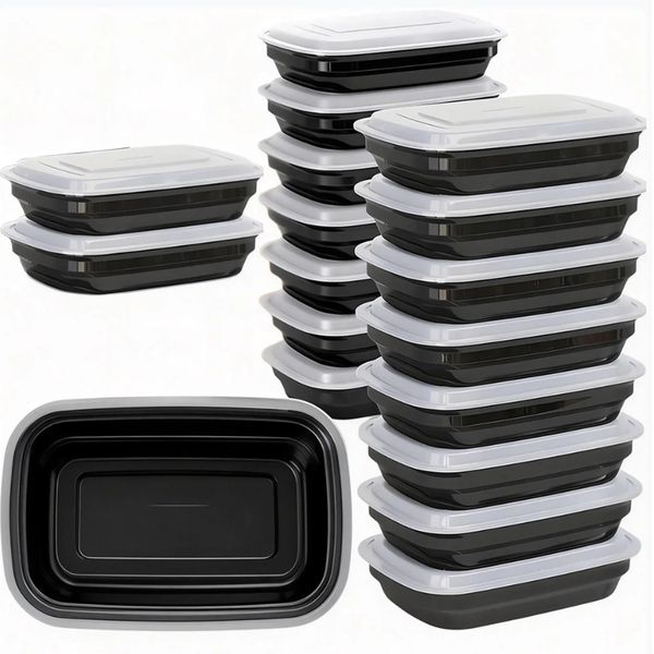 20 Pack 32 oz Meal Prep Container with Lid Lunch Box Food Storage Sturdy