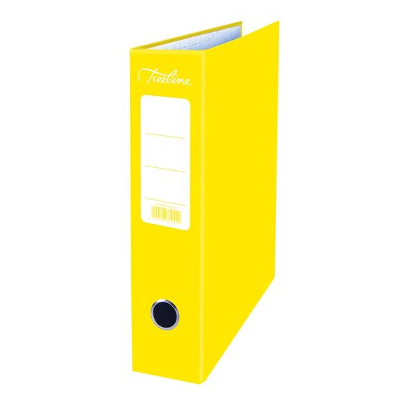 Treeline Yellow A4 Board Lever Arch File - Pack of 5