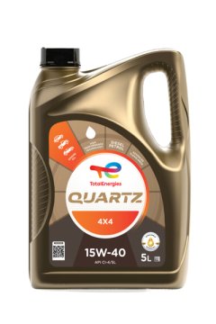 TotalEnergies Quartz 4x4 Gasoline and Diesel Oil Petrol &amp; Diesel 15W40, 5L