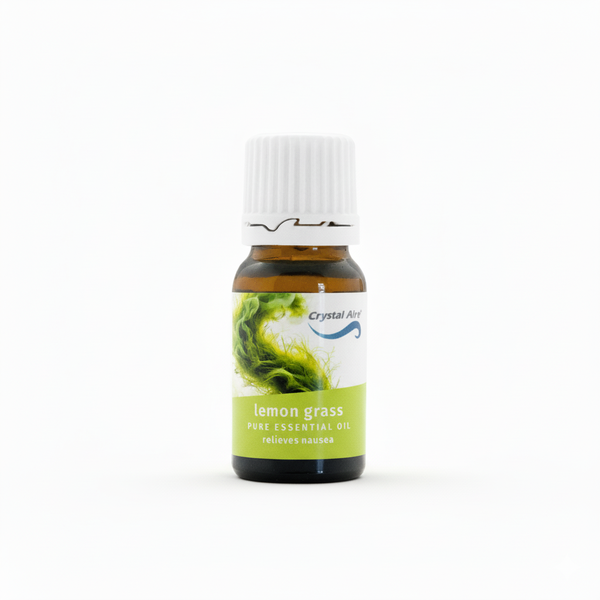 Crystal Aire Lemongrass Essential Oil - Relieves Nausea &amp; Deters Fungi