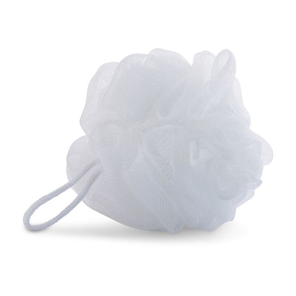 HealthGlow - Bath Mesh Sponge - Loofah - With Rope - White - 50g
