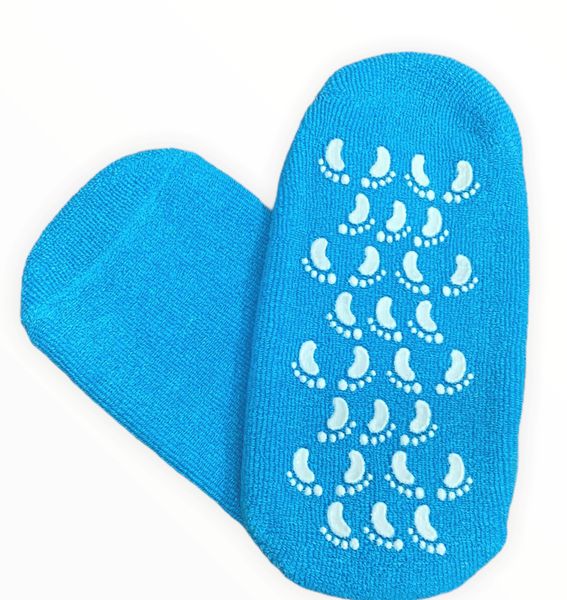 Foot Care-Spa Gel Moisture Socks - Blue