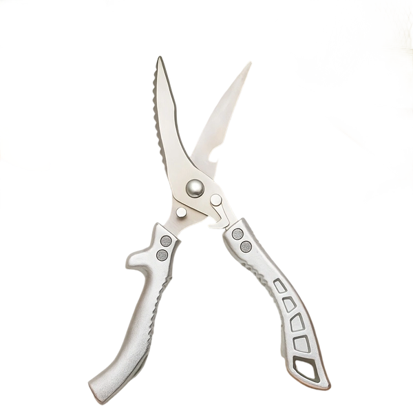 Multi-Function Carbon Steel Kitchen Scissors - Ergonomic, Ambidextrous