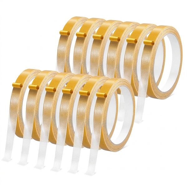 12 Piece Double-Sided Strong Multifunctional Fabric Tape1cmx5m Carpet Tape