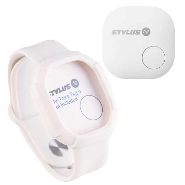 Stylus AV Trace Tag &amp; Wrist Band - Compatible With Apple "Find My" Tracker