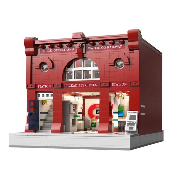 CaDA Tech London Underground Station - 1836piece - 18.6cm Tall