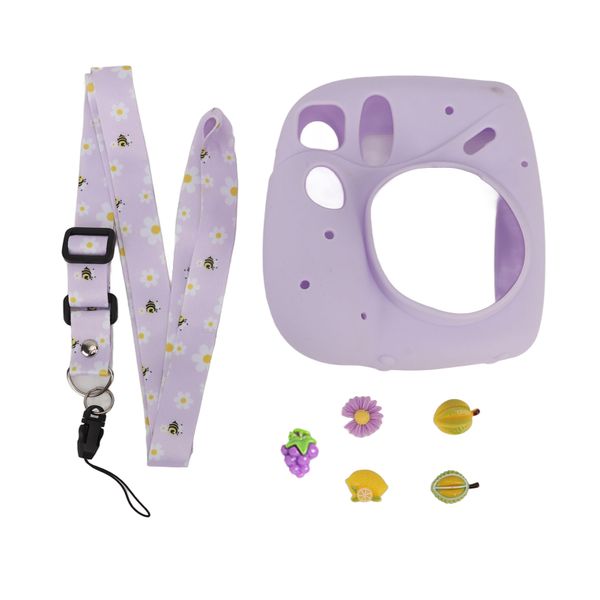 Mini 7+ Silicone Case With Strap (Purple Fruit)