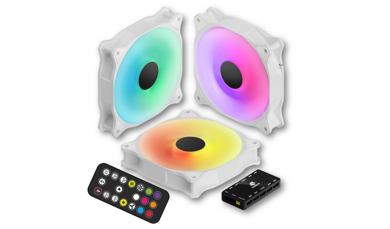 MR A TECH 120MM 3 Fan-Pack - High-Performance RGB LED light speed control