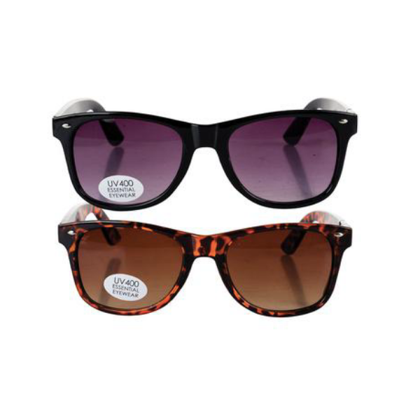 Essential Eyewear - Classic Wayfarer Sunglasses - Set of 2