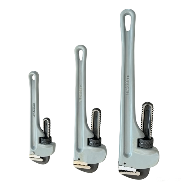 3 Piece Aluminum Pipe Plumbing Wrench Set - 10cm, 14cm, 18cm