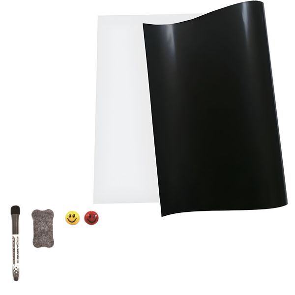 Bestby-A4 Flexible Magnetic Dry Erase Whiteboard for Fridge &amp; 4 Accessories