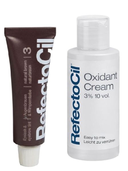 RefectoCil Natural Brown Tint &amp; RefectoCil Oxidant Cream 3% (50 ml)