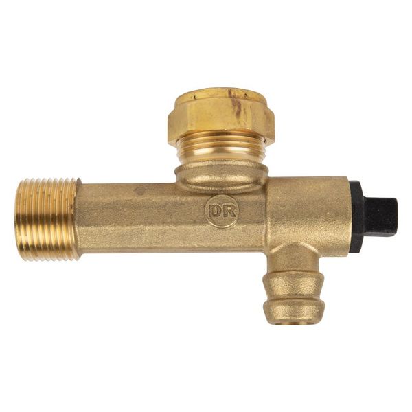 Bulk Pack x 2 Geyser Drain Cock Male 3/4 Inch