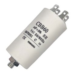 Motor Running Capacitor - Stud - 4uF - 450VAC - 30 x 57