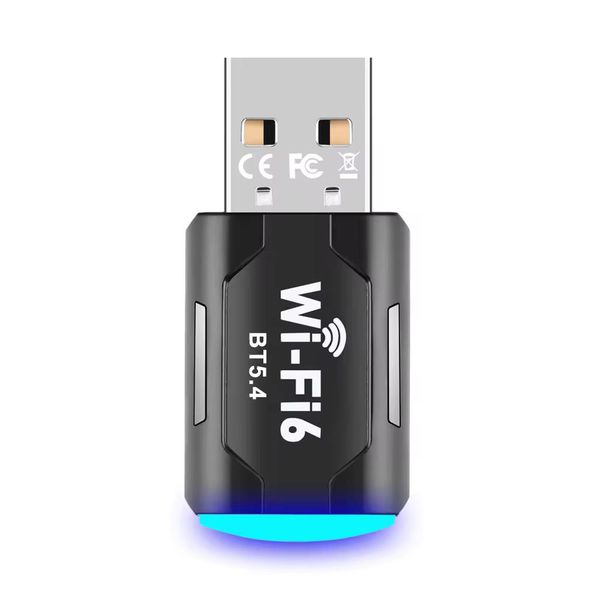 2-in-1 WiFi 6 + Bluetooth 5.4 USB Adapter Dual Band-Dongle for PC Laptop-GC