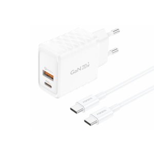 USB-C Fast Charging Adapter 20Watt With USB-A + USB-C Port