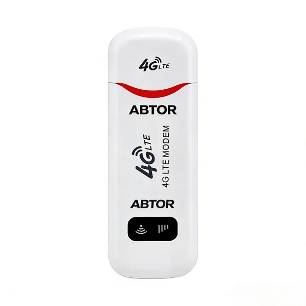 ABTOR White 4G WiFi USB Dongle - Portable Wireless Internet Adapter