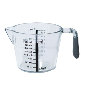 5 Five Simply Smart Measuring Jug 200 ml PS/TPR Kitchen Tool