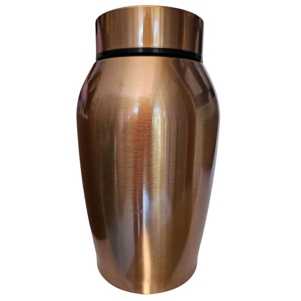 Memorial Cremation Urn -Stainless Steel Design For Loved One's Ashes Bronze