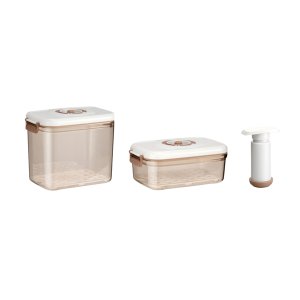 VacuFresh Duo-Pack: Premium Vacuum-Sealed Food Preservation Containers